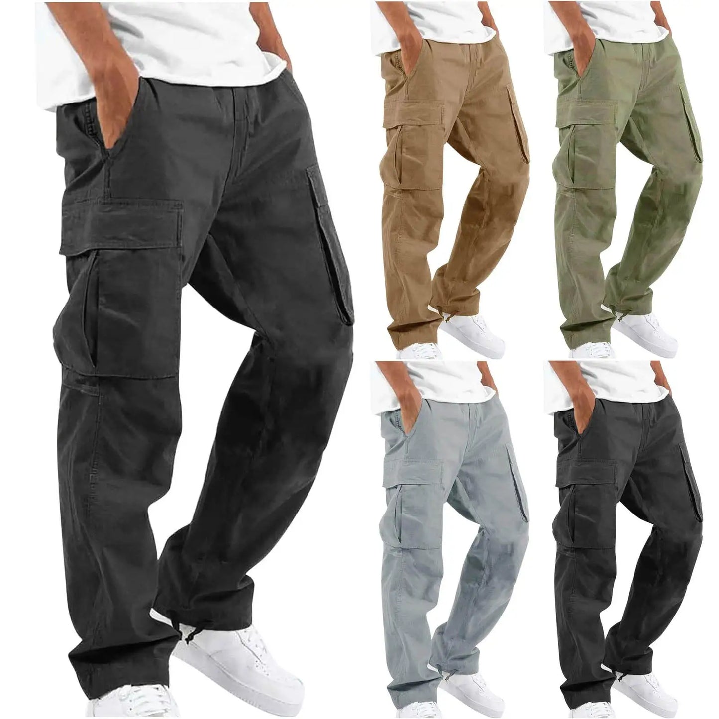 Men's Multi-Pocket Casual Pants