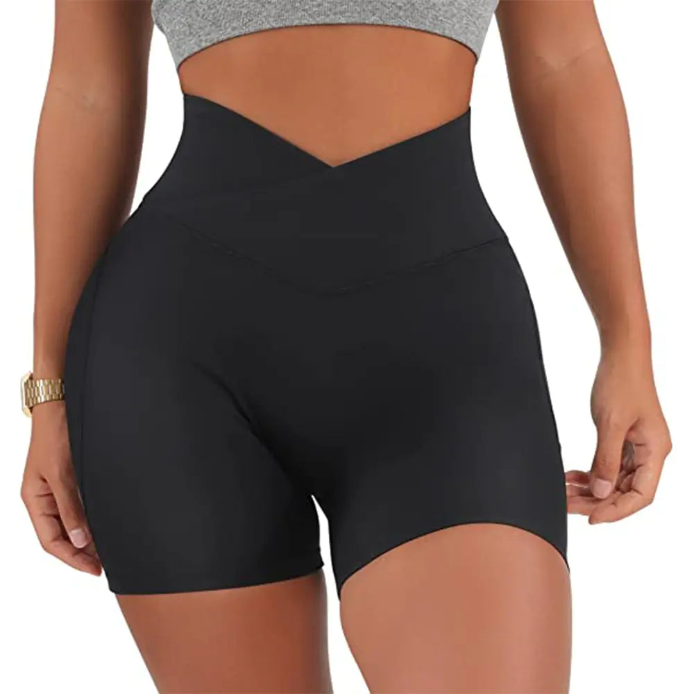 Sports Women High Waist Workout Seamless Fitness Yoga Shorts