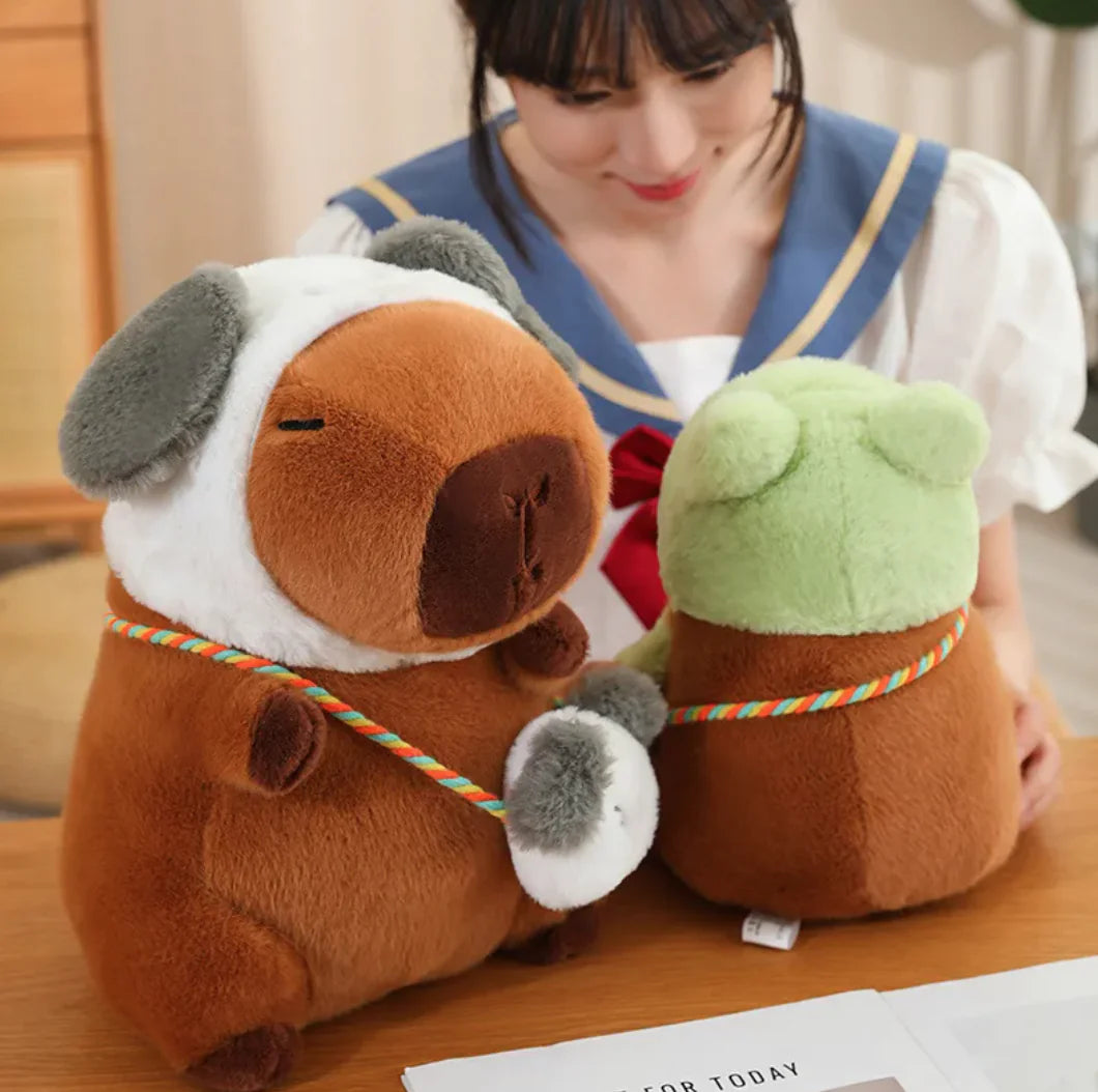 Capybara and Rabbit Plush Ragdoll