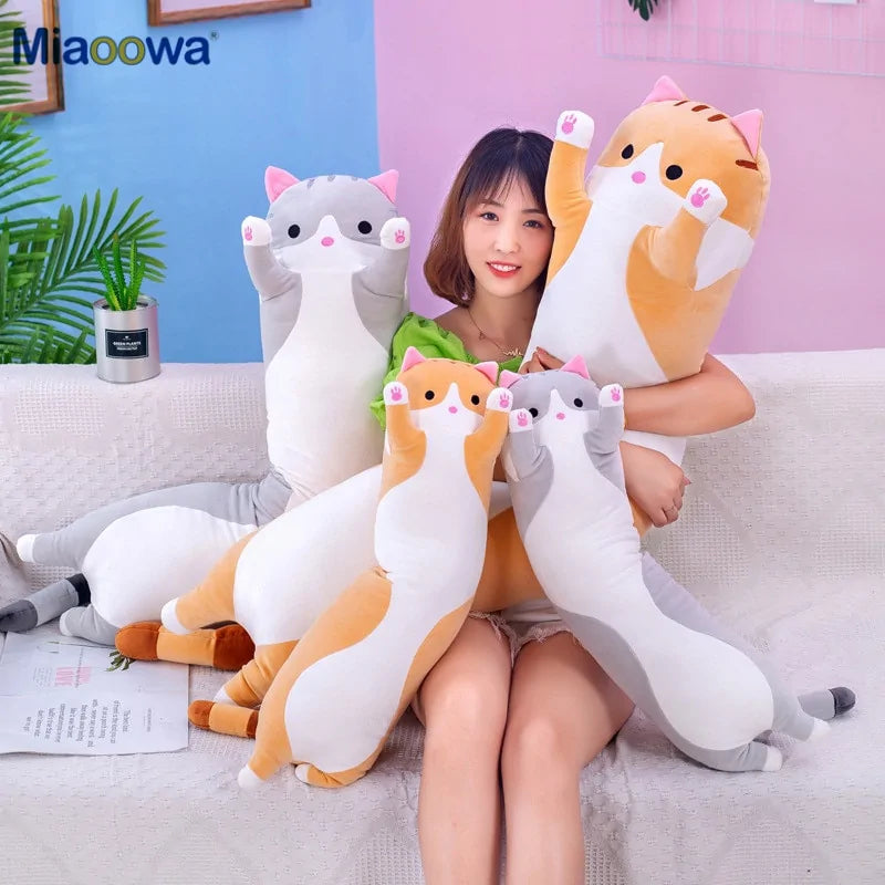 Long Cat Pillow for Kids