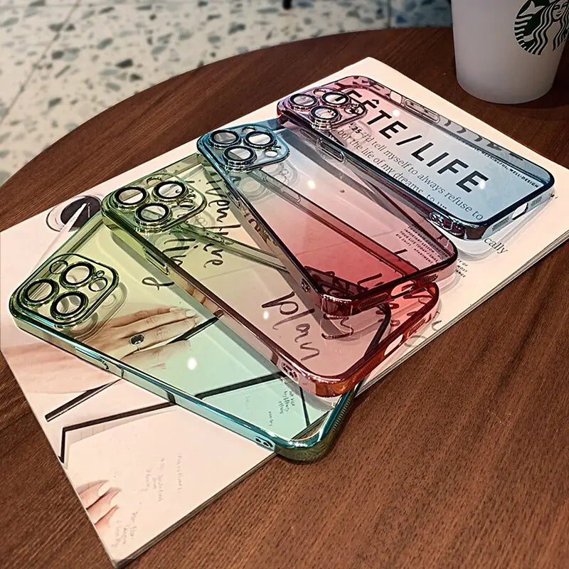 Gradient Color Transparent Phone Case