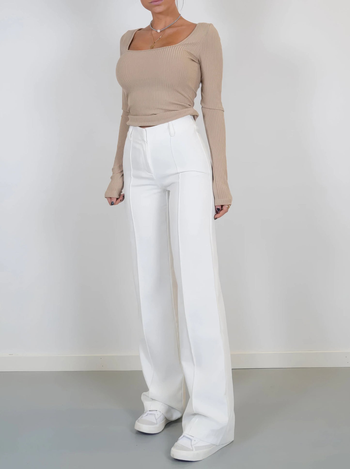 Relaxed Fit Pants Wide Leg Trousers