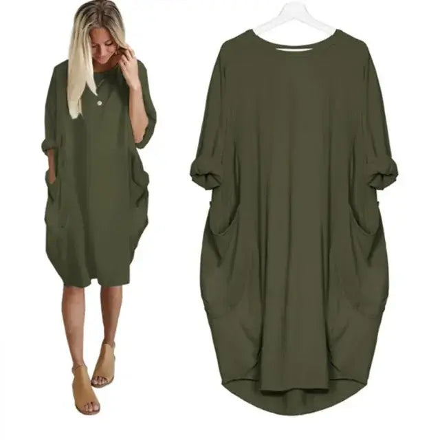 Maternity Loose Sleeve Dress