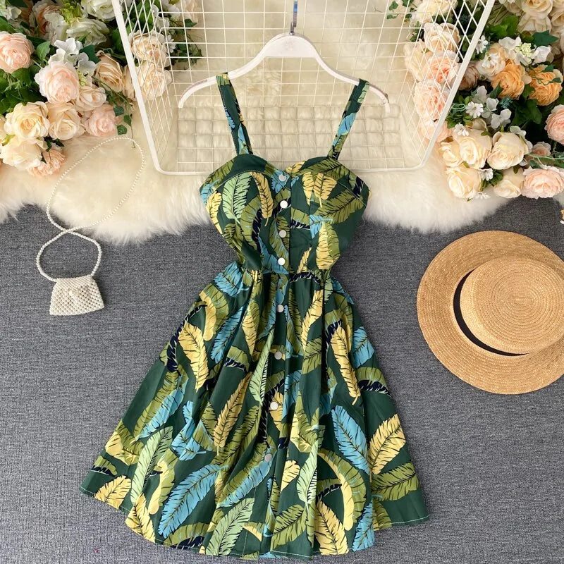 Summer Dress With Ruffles