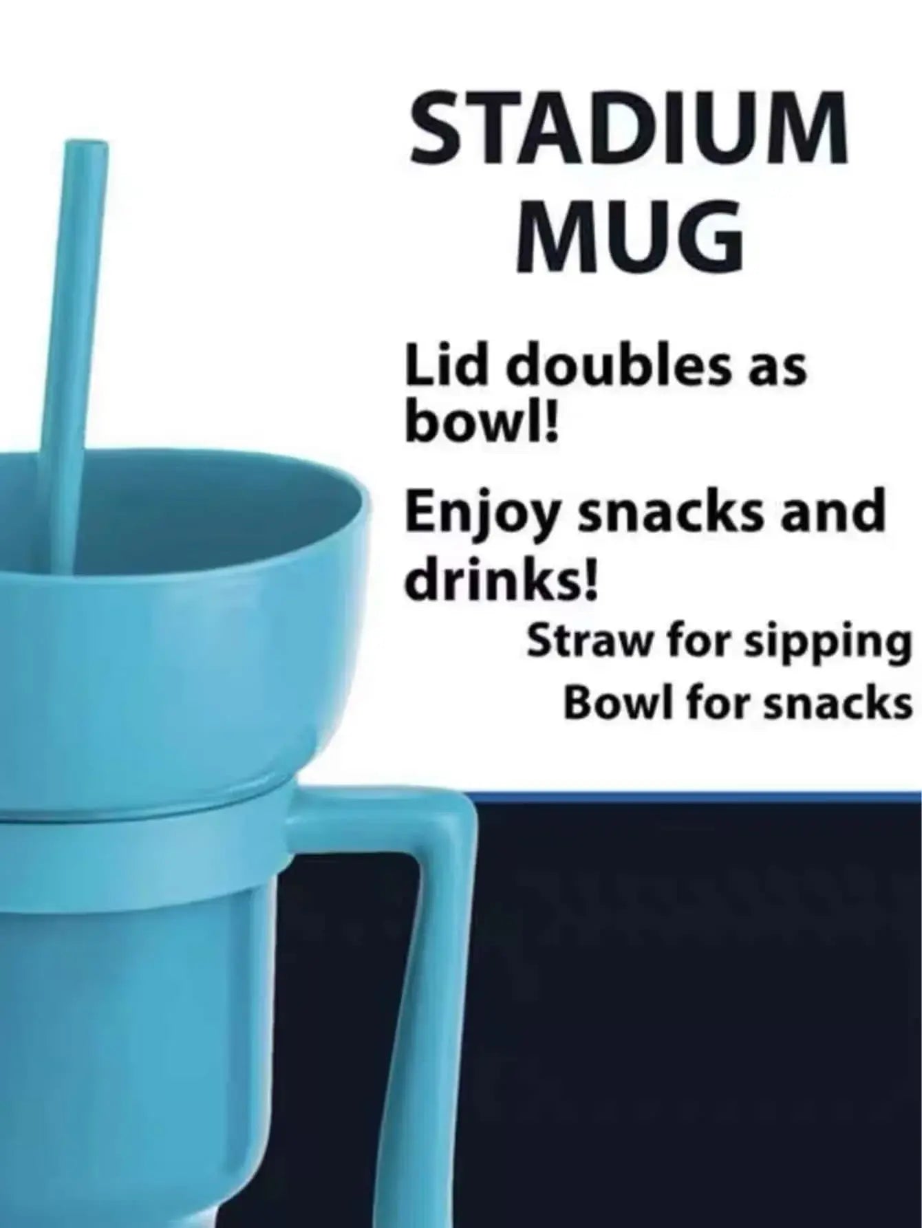 Snack With Handle & All-In-One Drink Cup