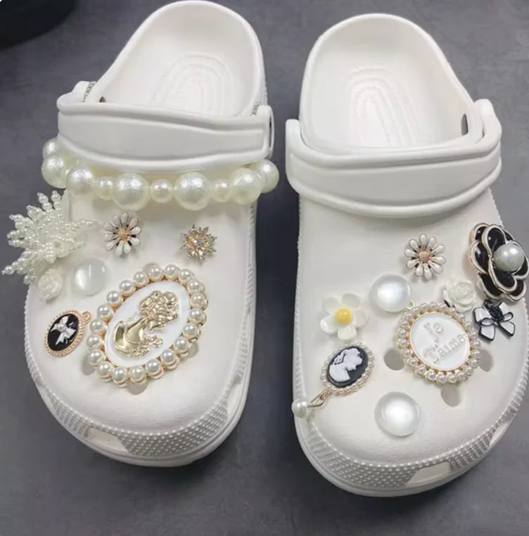 Pearl Chain Shoe Charms for Crocs and Sandals