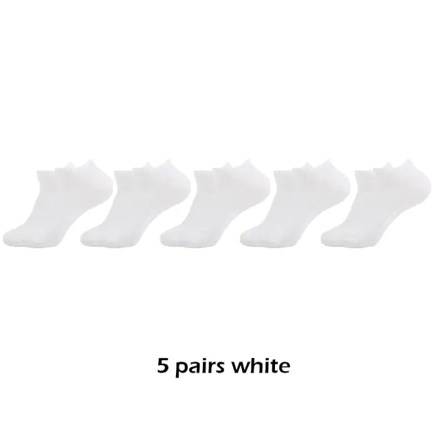 10 Pairs Men's Breathable Ankle Socks Cotton